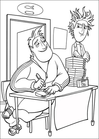 Upset Flint  Coloring Page